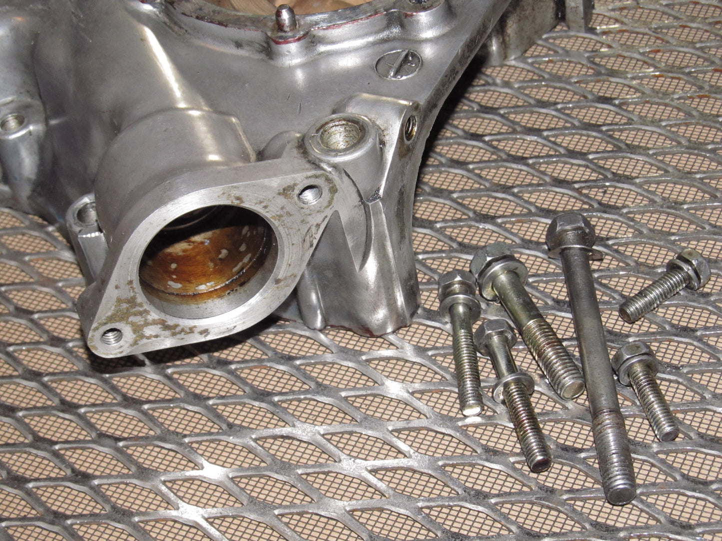 79 80 Datsun 280zx OEM Engine Oil Pump & Water Pump Housing Cover