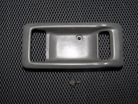 88-91 Honda CRX OEM Gray Interior Door Handle Bezel Cover Trim - Driver Side - Left