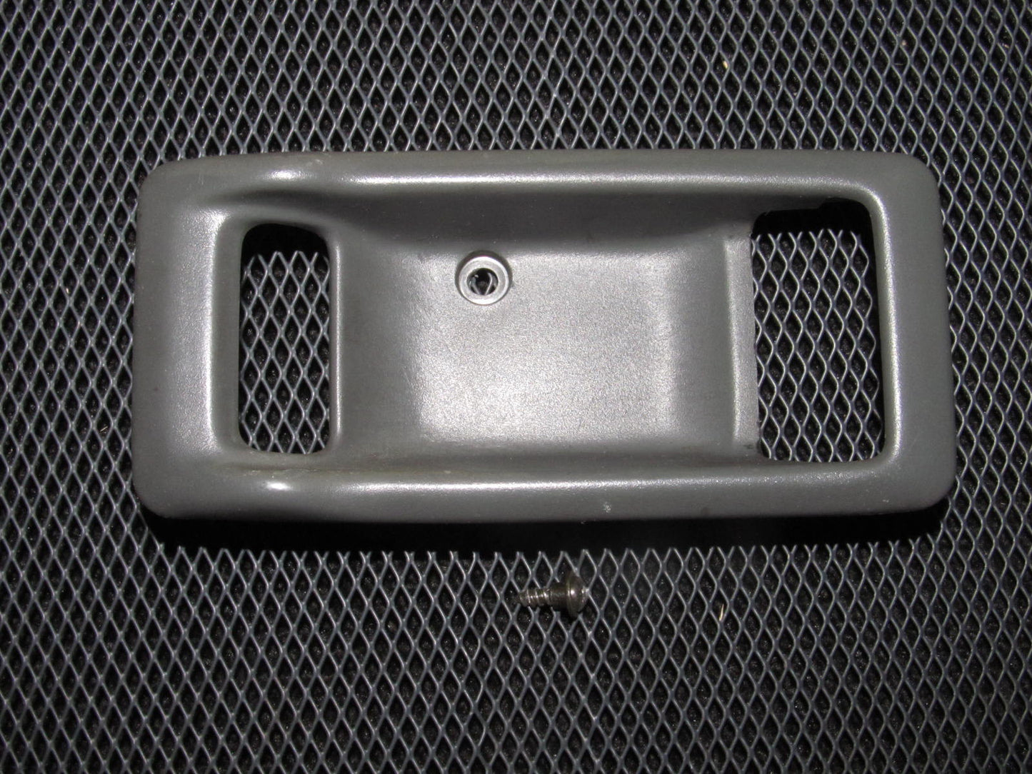 88-91 Honda CRX OEM Gray Interior Door Handle Bezel Cover Trim - Passenger Side - Right