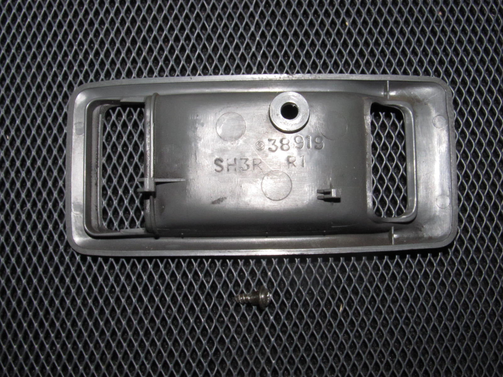 88-91 Honda CRX OEM Gray Interior Door Handle Bezel Cover Trim - Passenger Side - Right