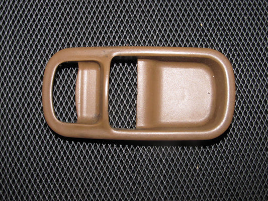 90-96 Nissan 300zx OEM Brown Interior Door Handle Bezel Trim Cover - Driver Side - Left
