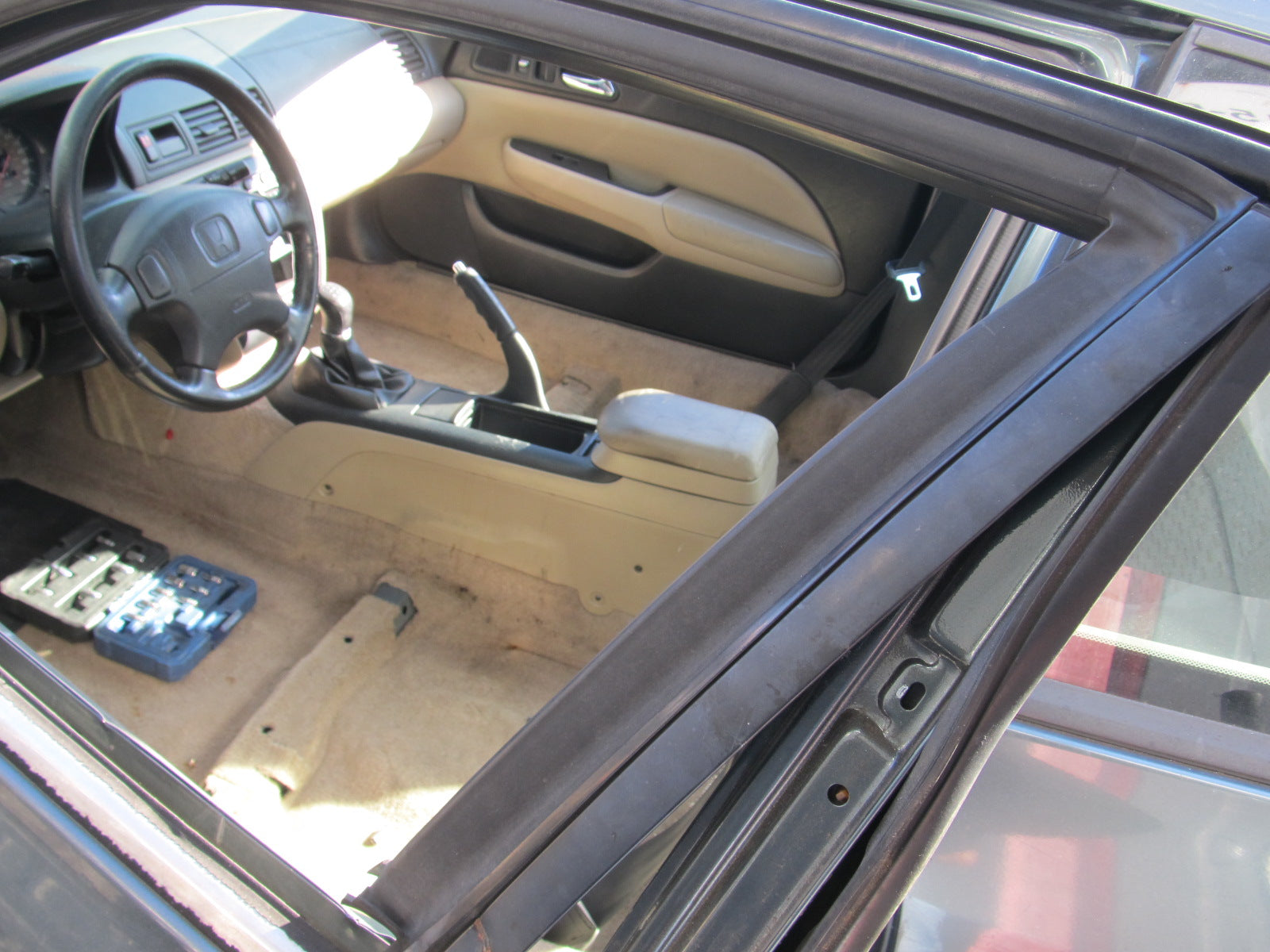 97 98 99 00 01 Honda Prelude OEM Door Window Guide Weather Stripping R ...