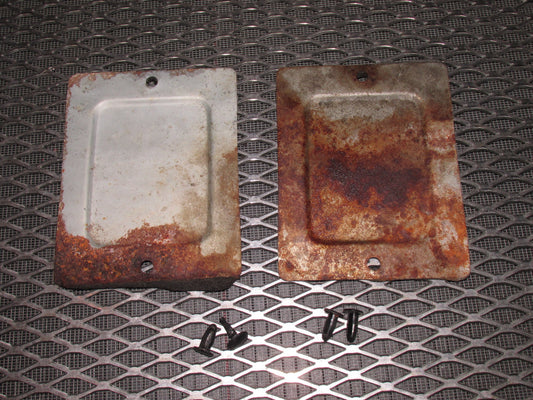 84 85 Mazda RX7 OEM Interior Rear Bumper Reinforcement Bar Cover - Set