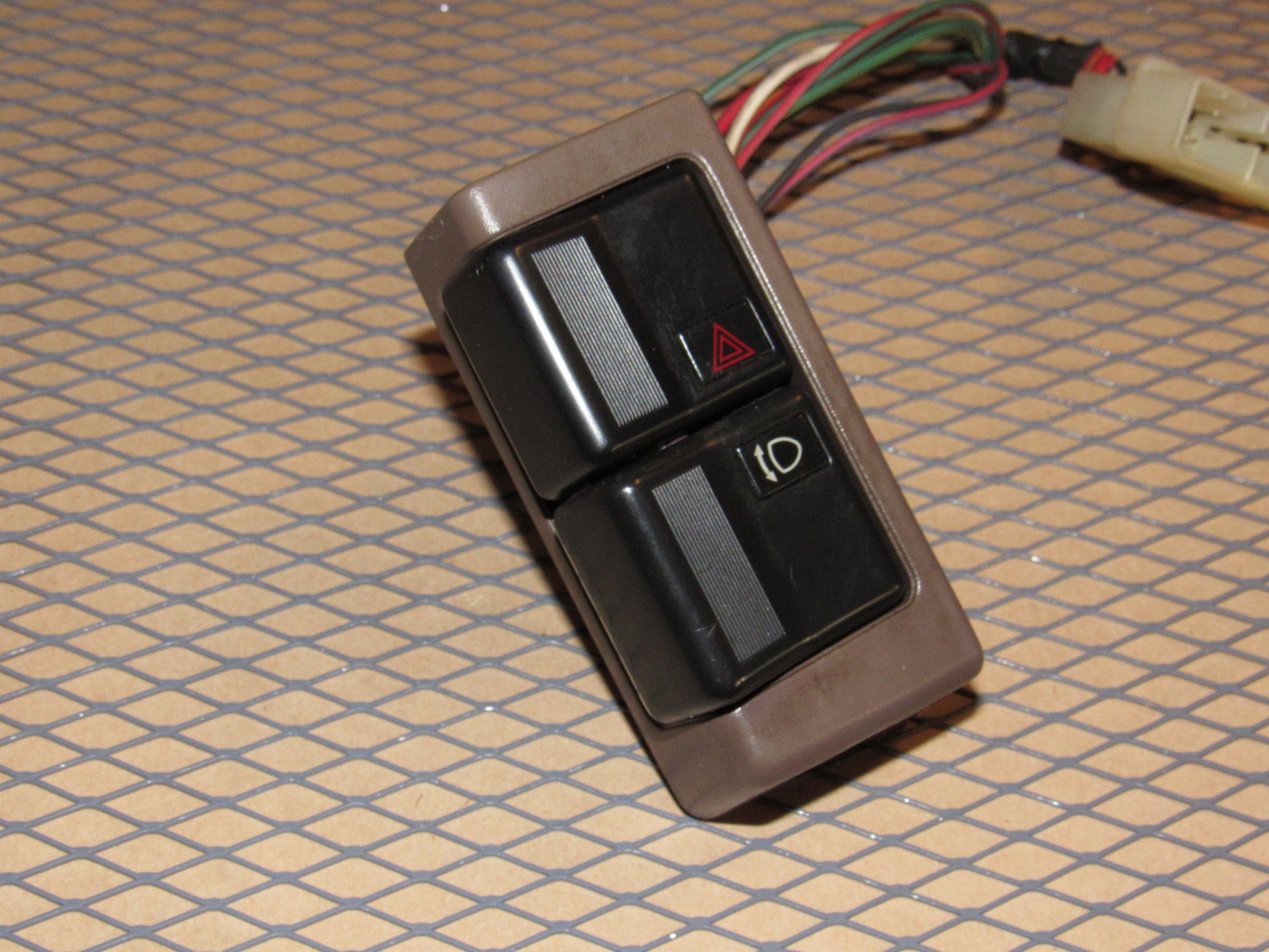 84 85 Mazda RX7 OEM Hazard Light & Headlight Retractor Pop Up Switch