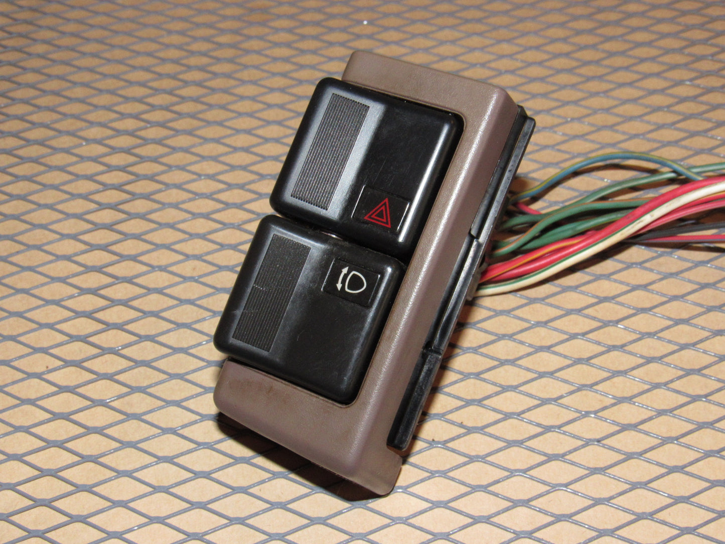84 85 Mazda RX7 OEM Hazard Light & Headlight Retractor Pop Up Switch