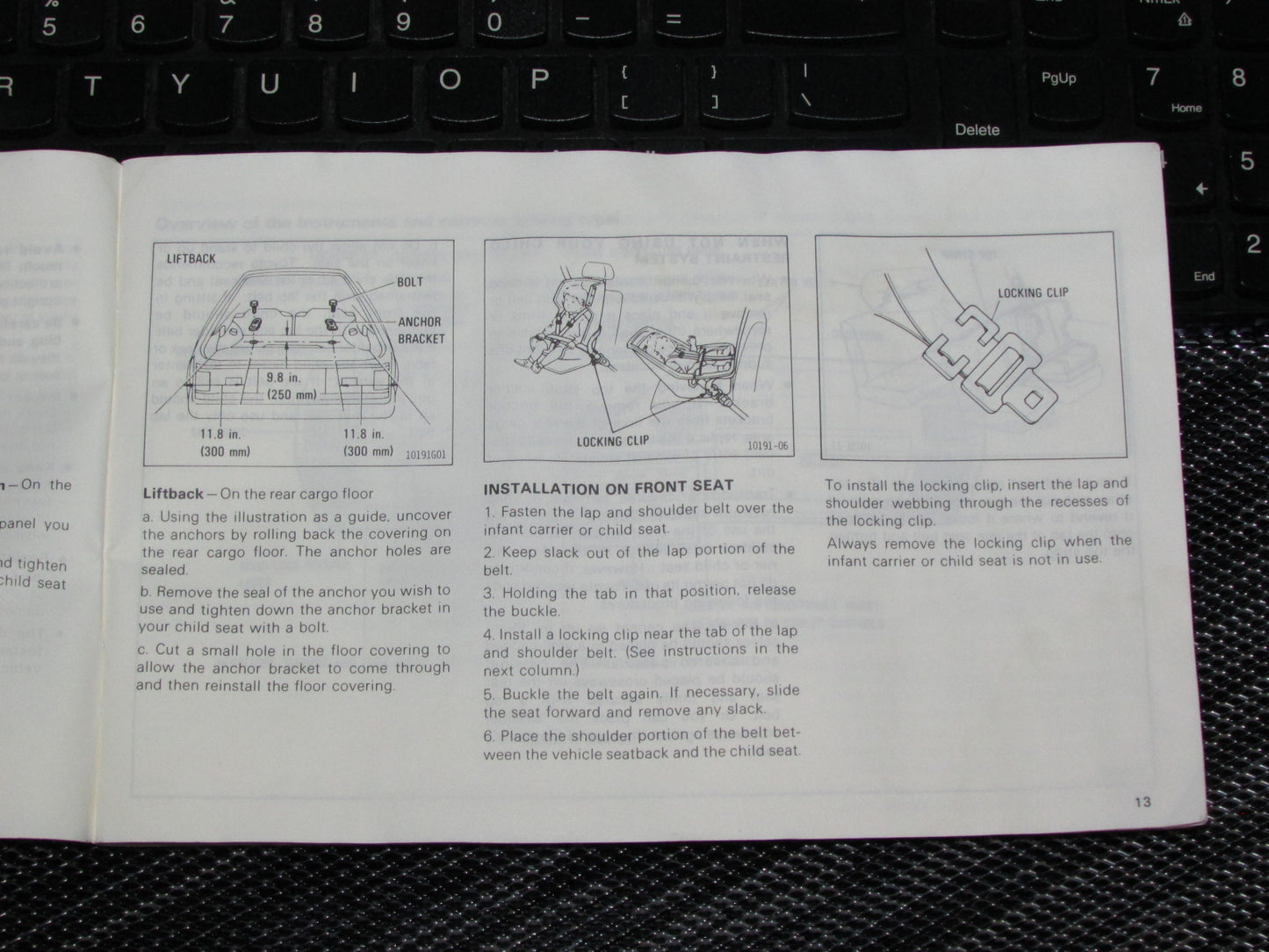 Toyota Celica (1985) Owners Manual