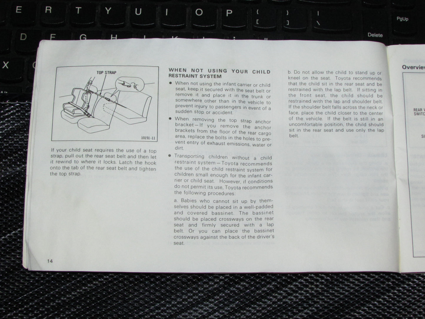 Toyota Celica (1985) Owners Manual
