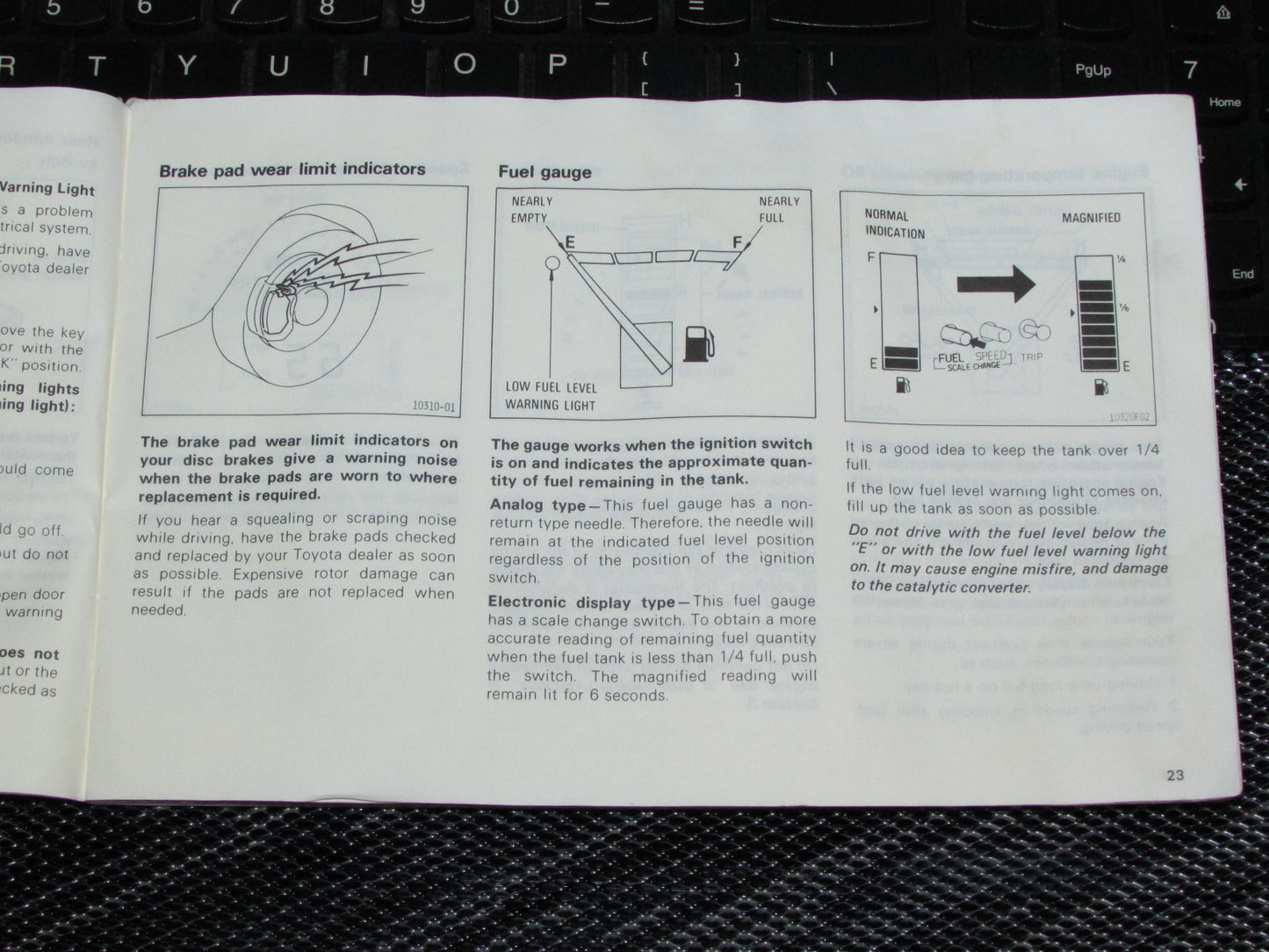 Toyota Celica (1985) Owners Manual