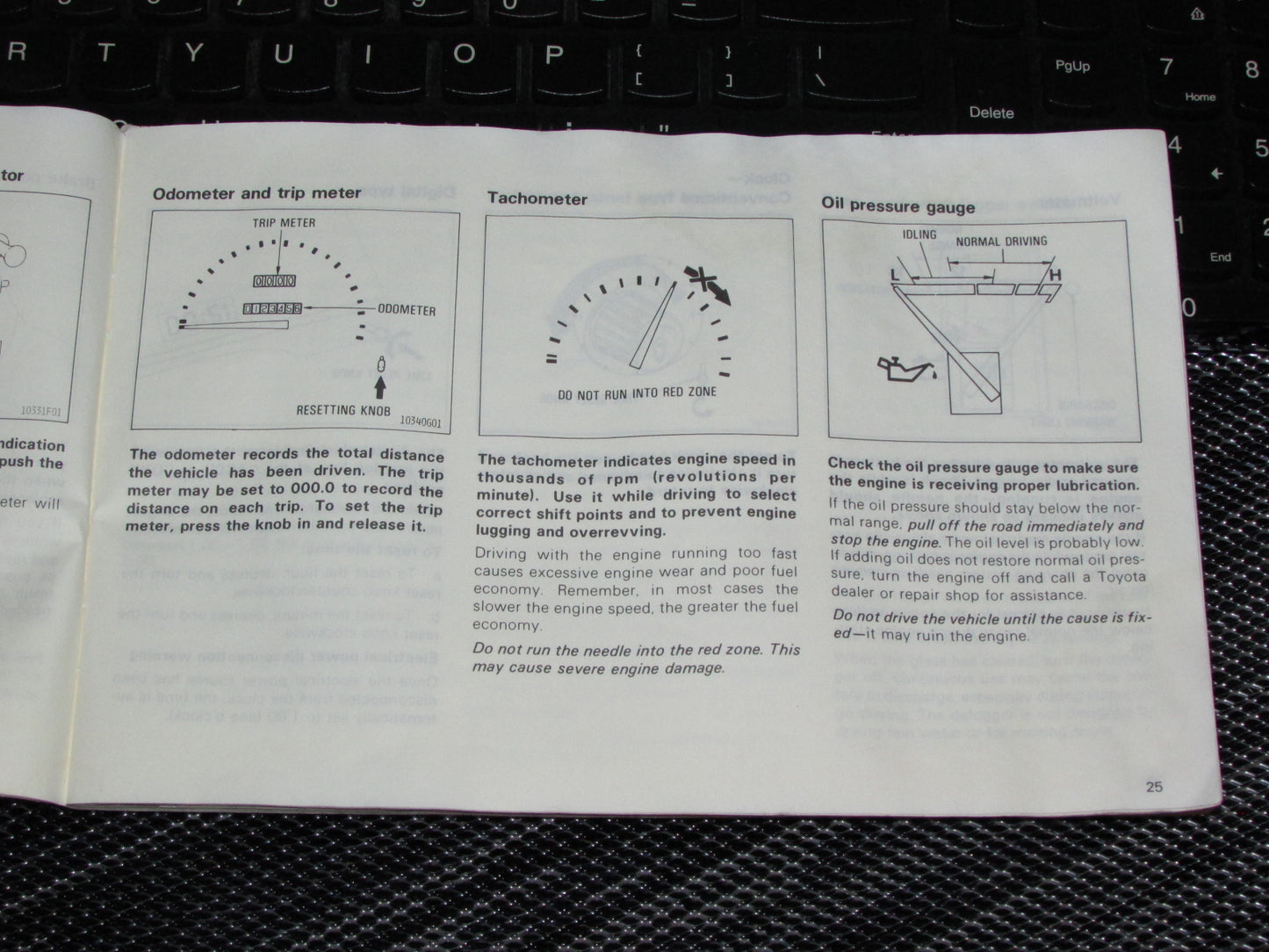 Toyota Celica (1985) Owners Manual