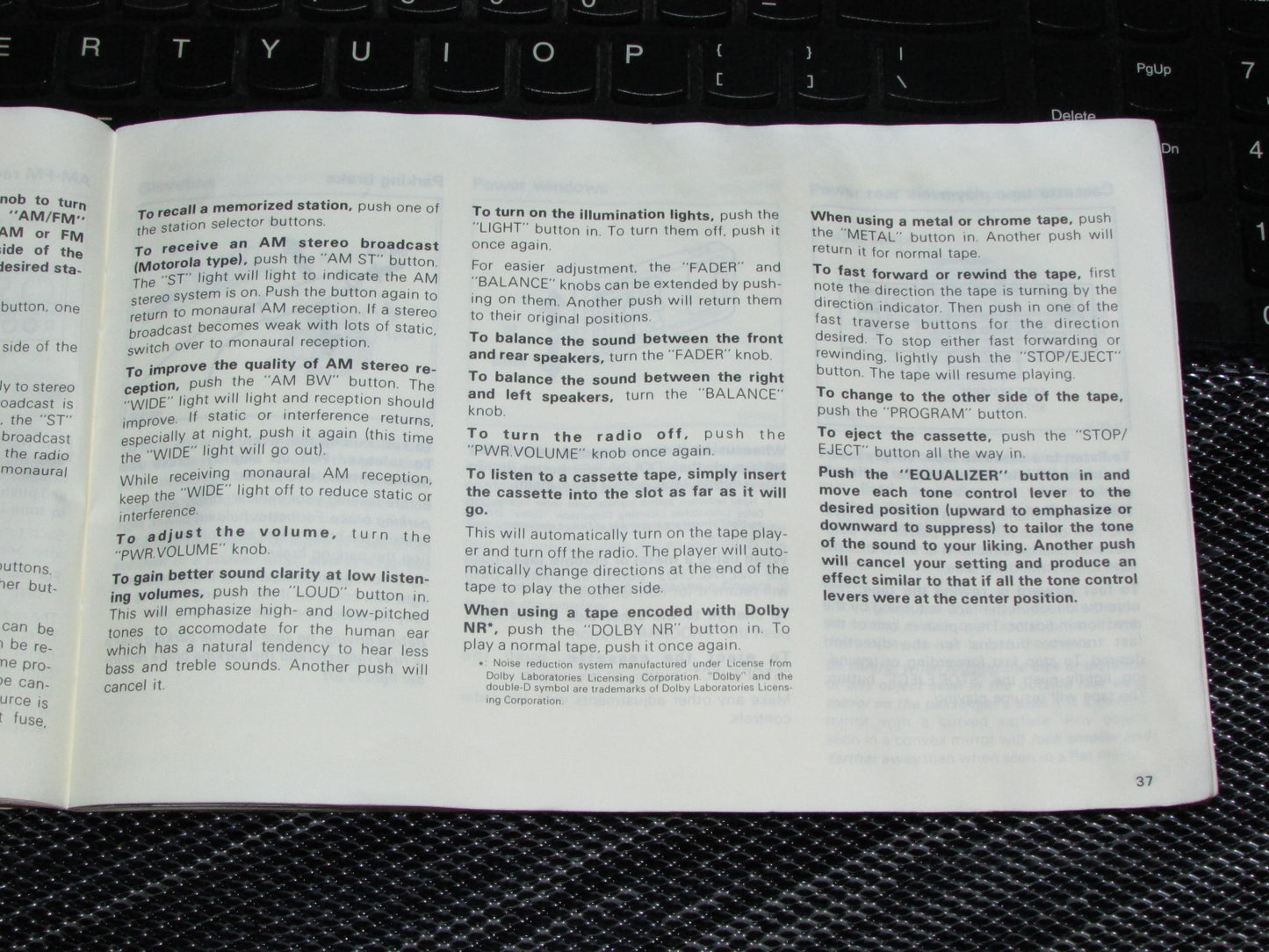 Toyota Celica (1985) Owners Manual