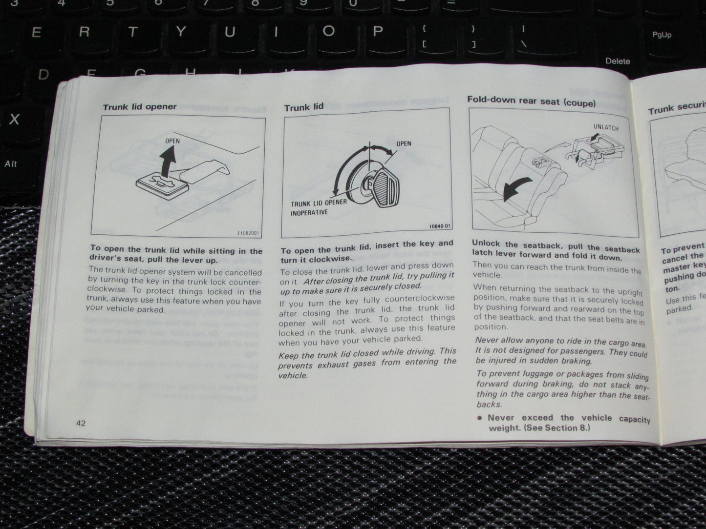 Toyota Celica (1985) Owners Manual