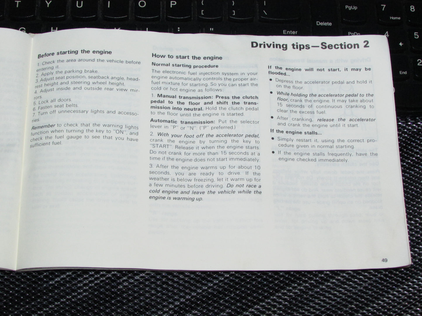 Toyota Celica (1985) Owners Manual