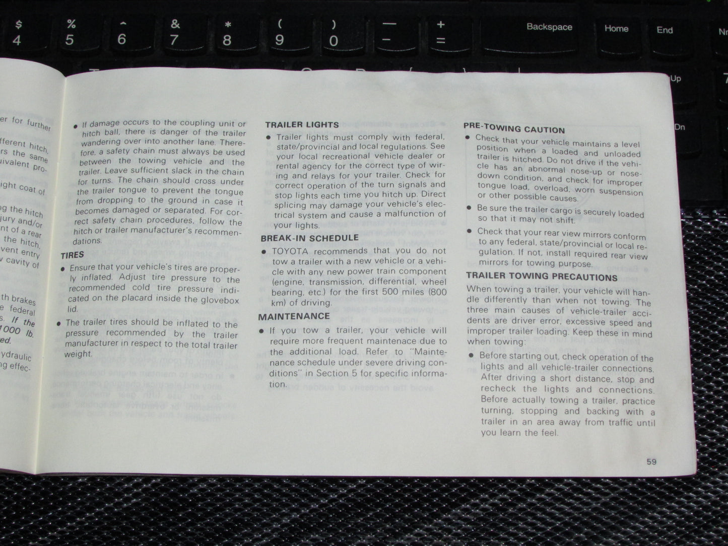 Toyota Celica (1985) Owners Manual