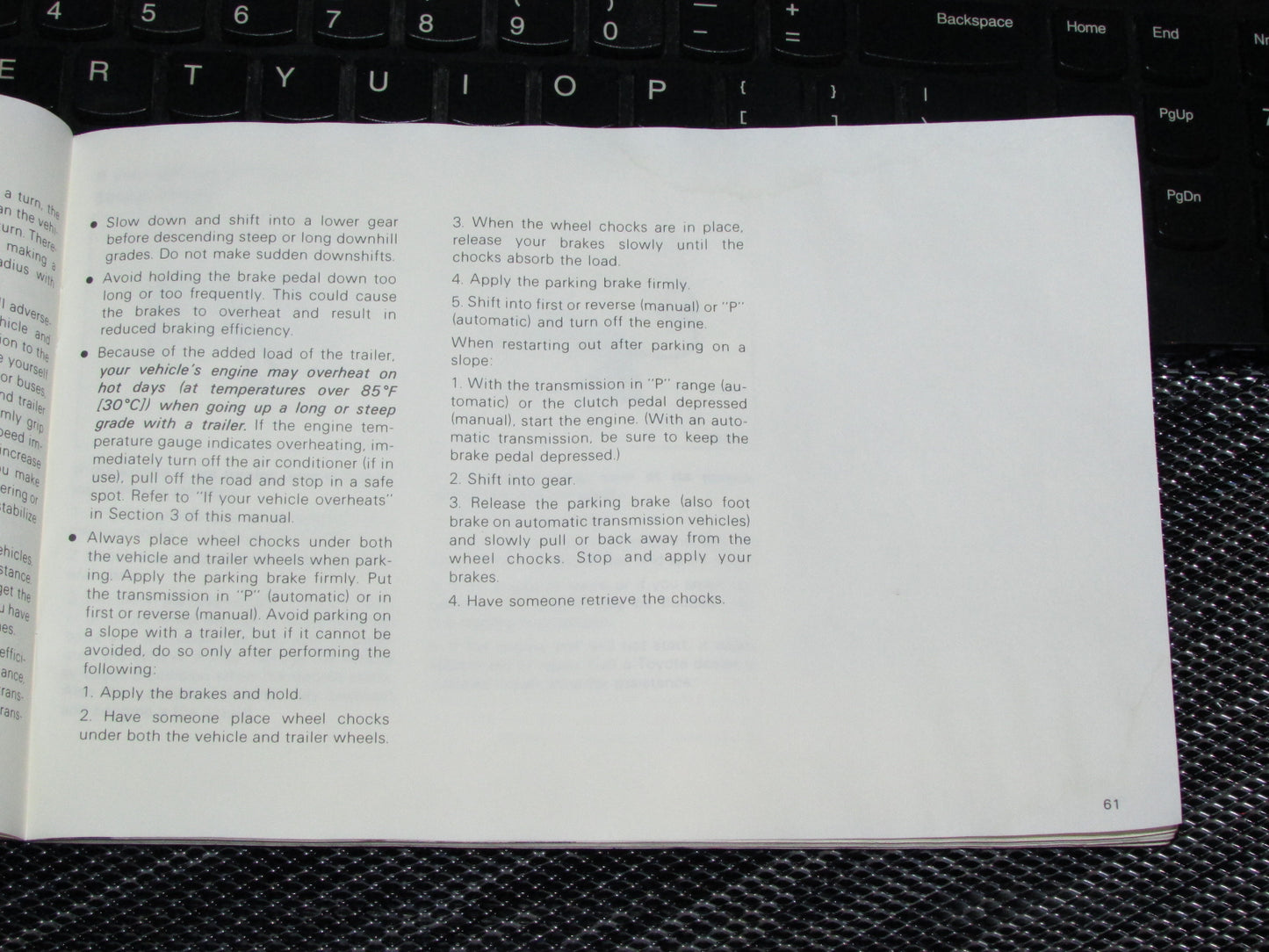 Toyota Celica (1985) Owners Manual