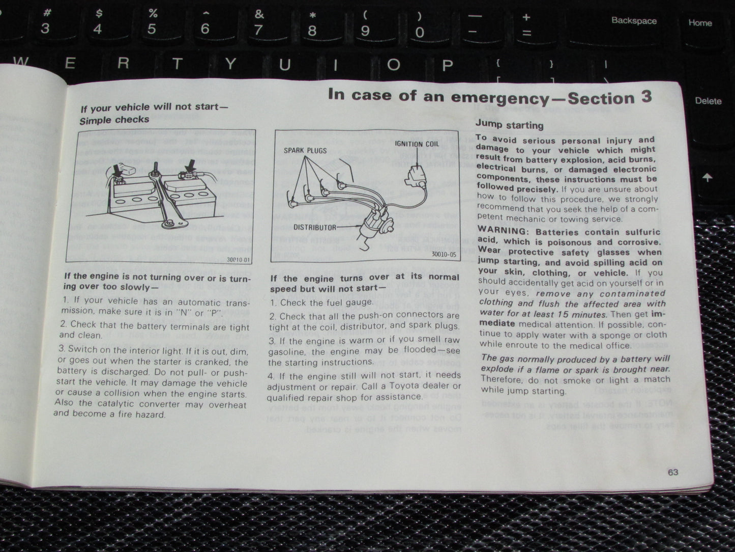 Toyota Celica (1985) Owners Manual
