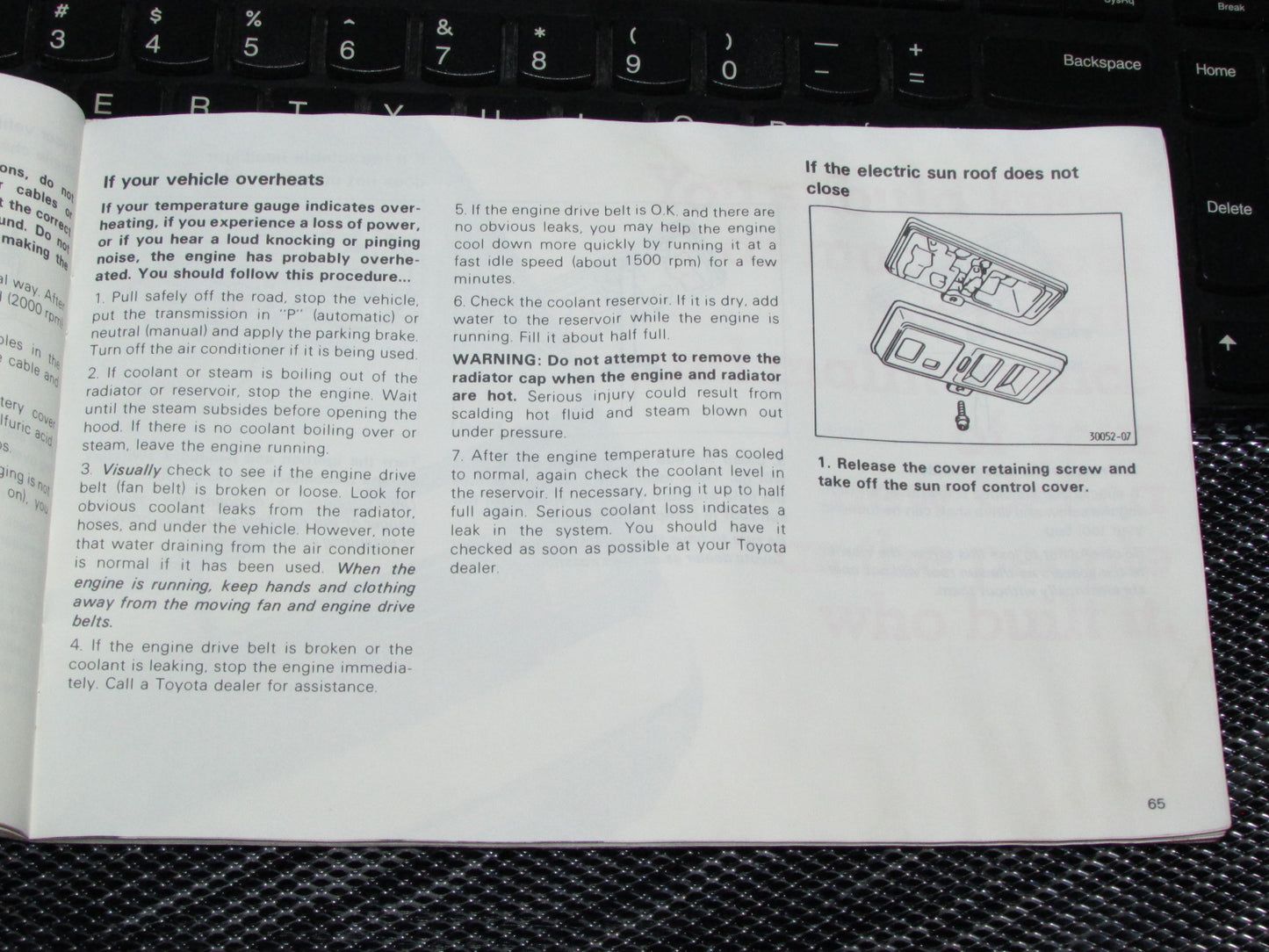 Toyota Celica (1985) Owners Manual