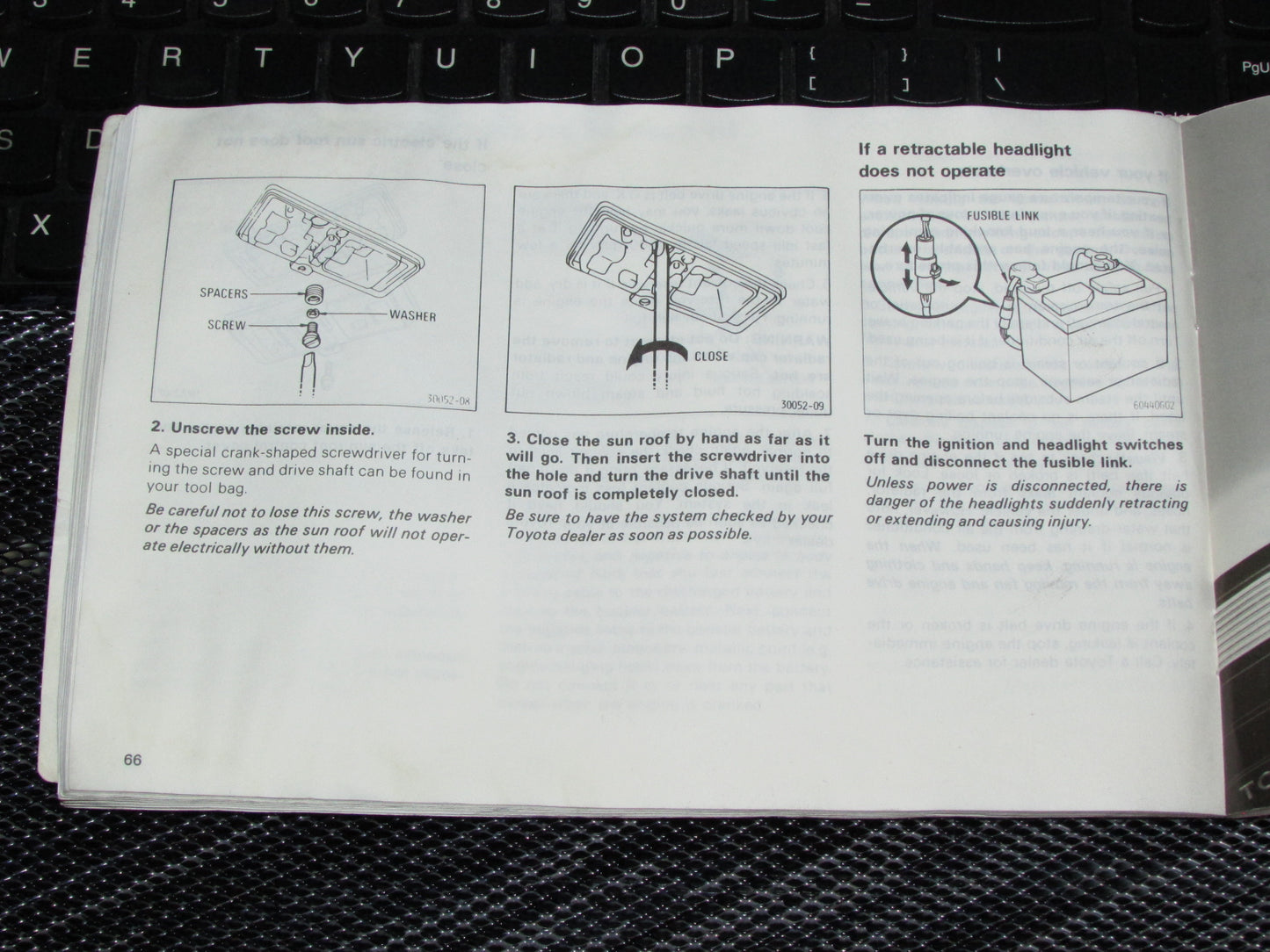 Toyota Celica (1985) Owners Manual