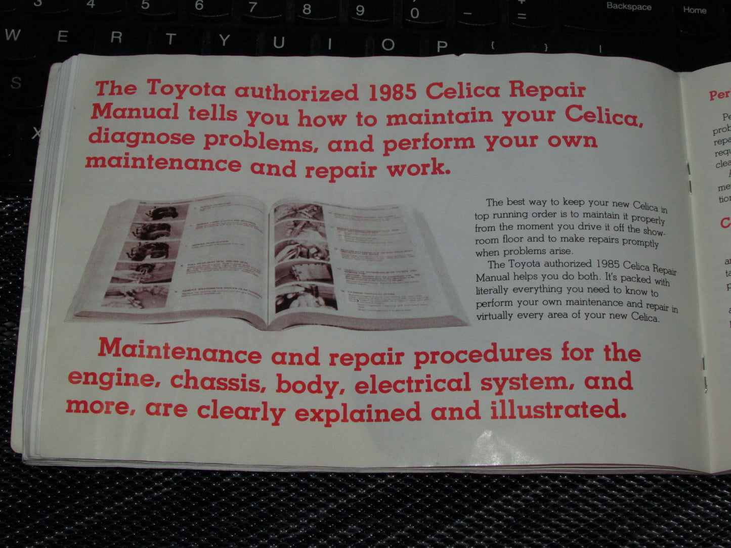 Toyota Celica (1985) Owners Manual