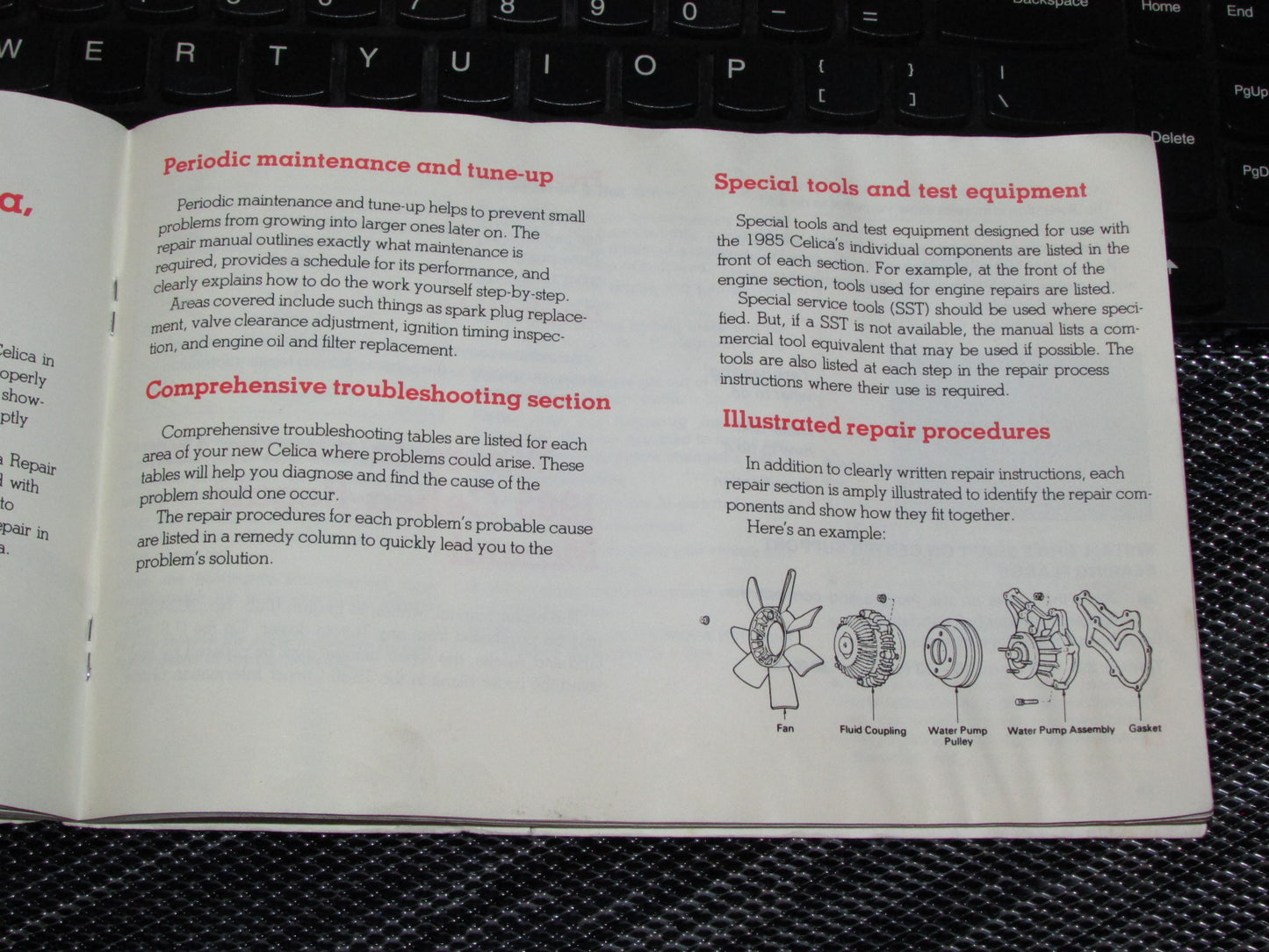 Toyota Celica (1985) Owners Manual