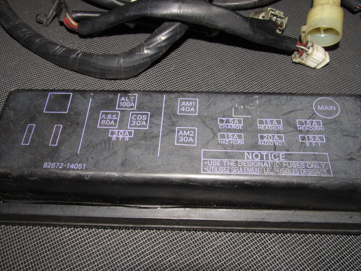 86 87 88 Toyota Supra OEM Turbo Engine A/T Wiring Harness