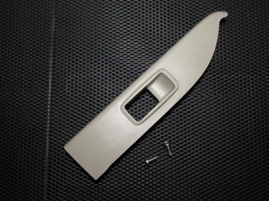 03 04 Infiniti G35 OEM 4 Door Tan Window Switch Bezel Trim - Rear Right