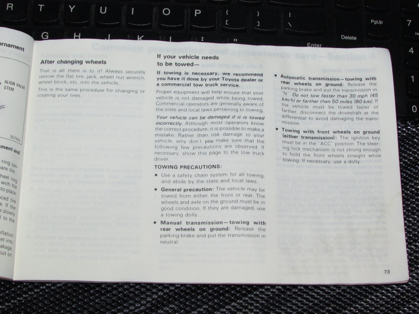 Toyota Celica (1985) Owners Manual