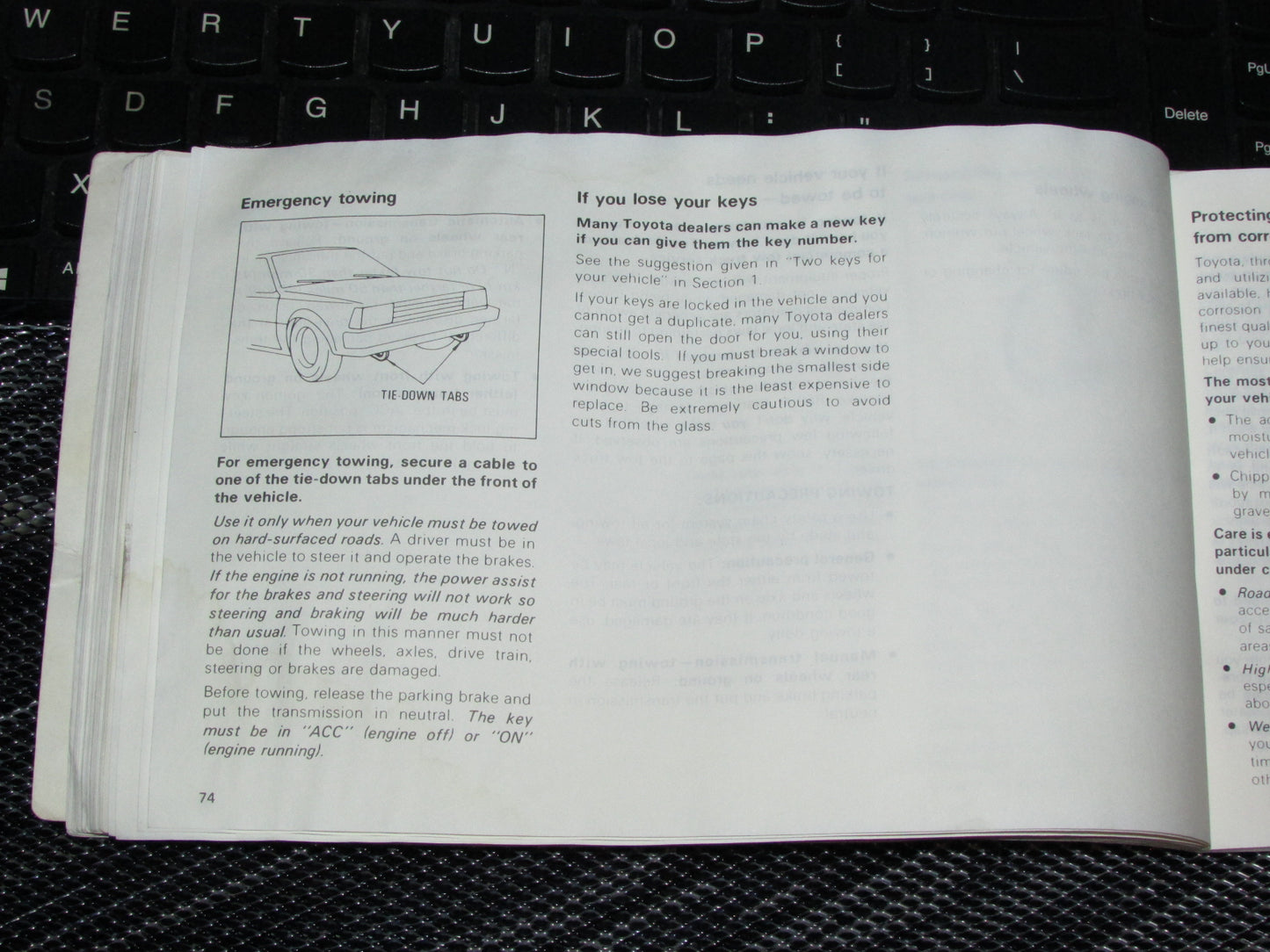 Toyota Celica (1985) Owners Manual