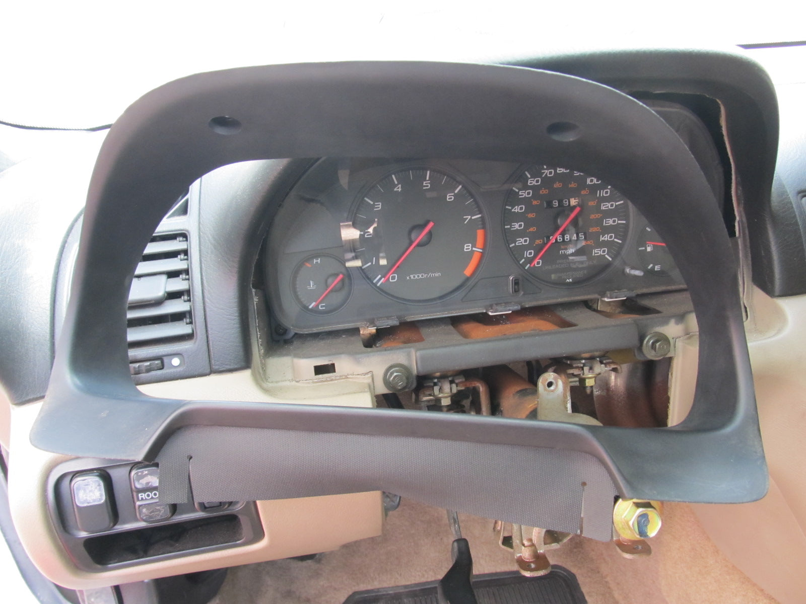 97 98 99 00 01 Honda Prelude OEM Speedometer Instrument Cluster Dash Cover Trim