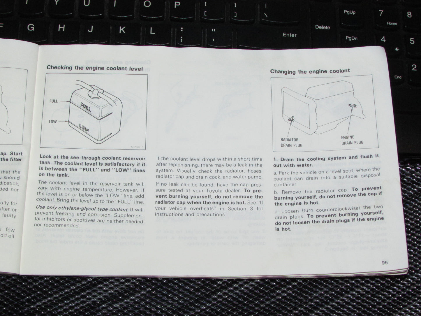 Toyota Celica (1985) Owners Manual