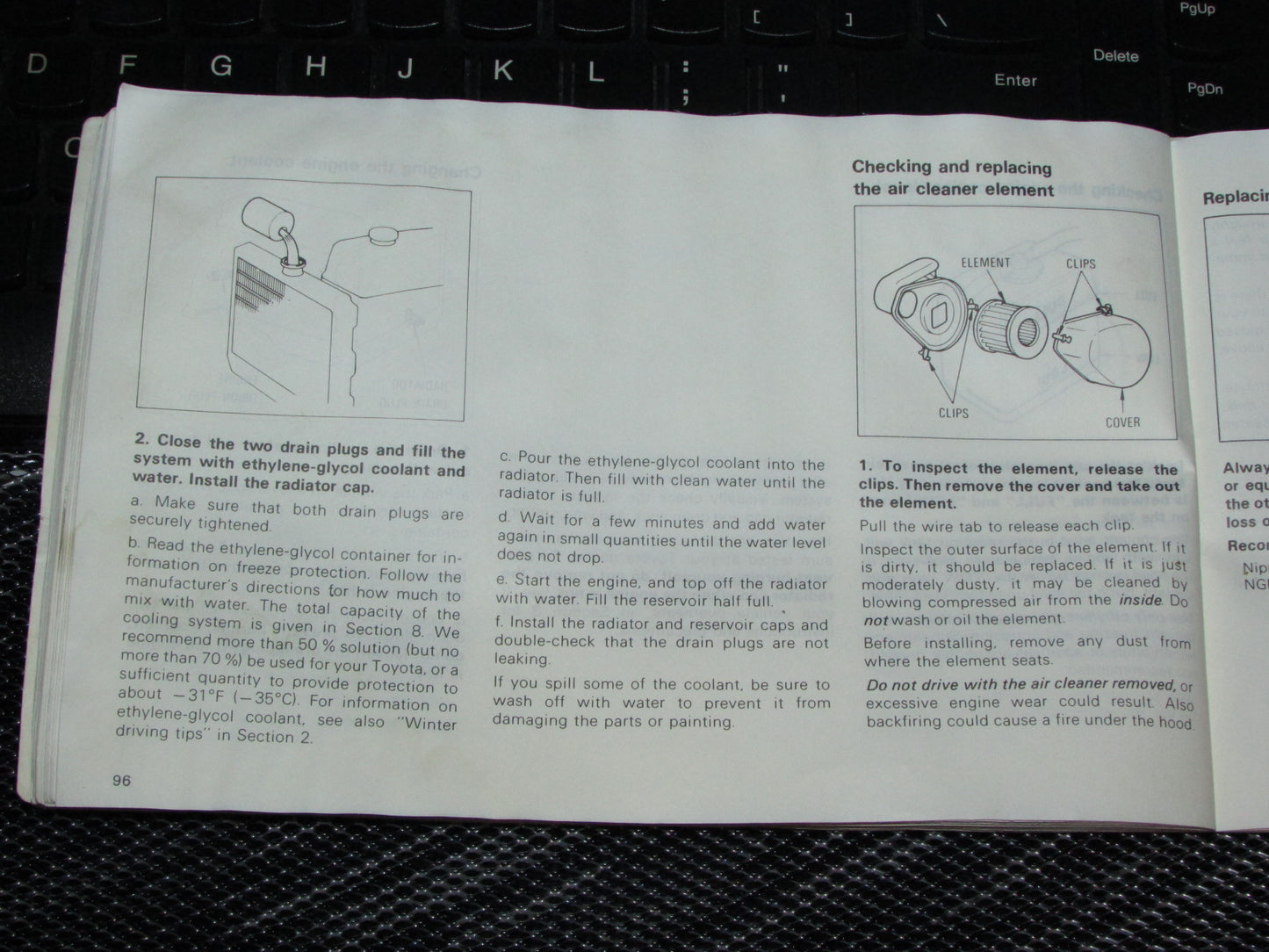 Toyota Celica (1985) Owners Manual