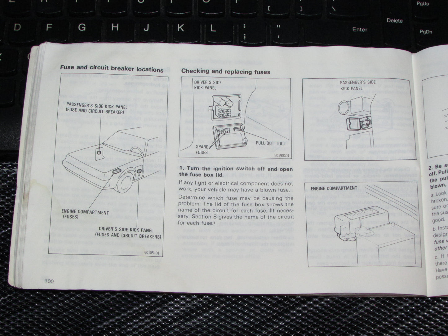 Toyota Celica (1985) Owners Manual