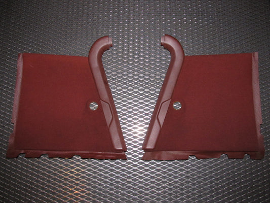 84 85 Mazda RX7 OEM Rear Quarter Seat Belt Panel Cover Set