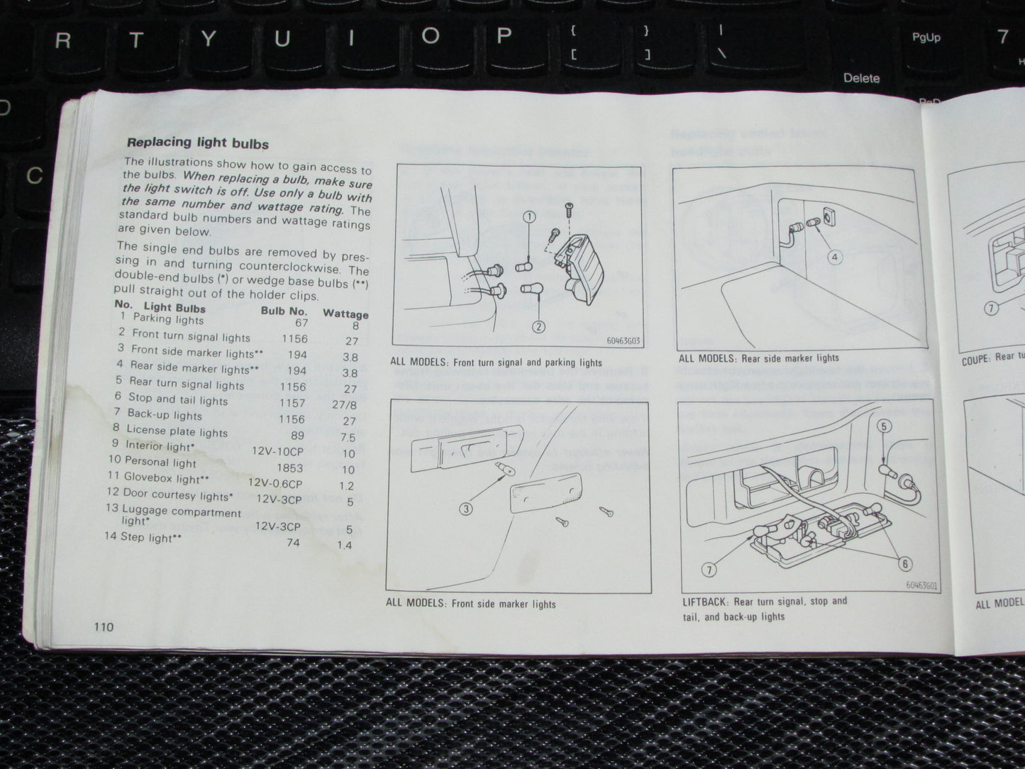Toyota Celica (1985) Owners Manual
