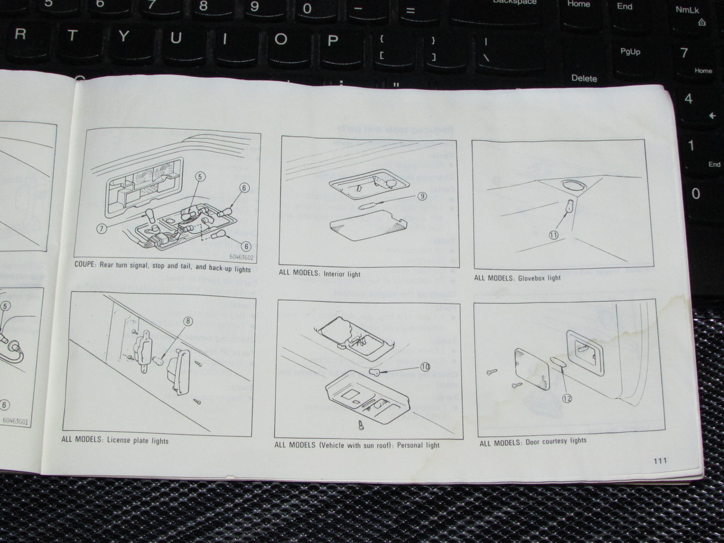 Toyota Celica (1985) Owners Manual