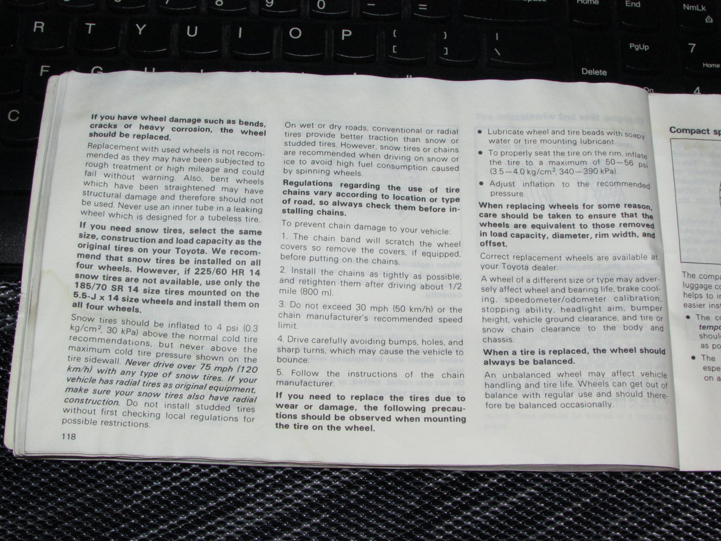 Toyota Celica (1985) Owners Manual