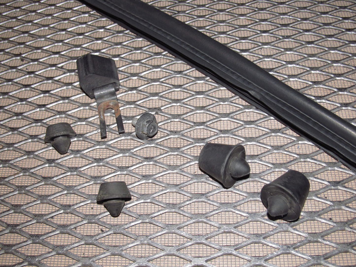 81-83 Mazda RX7 OEM Hood Rubber Stopper & Stripping Set