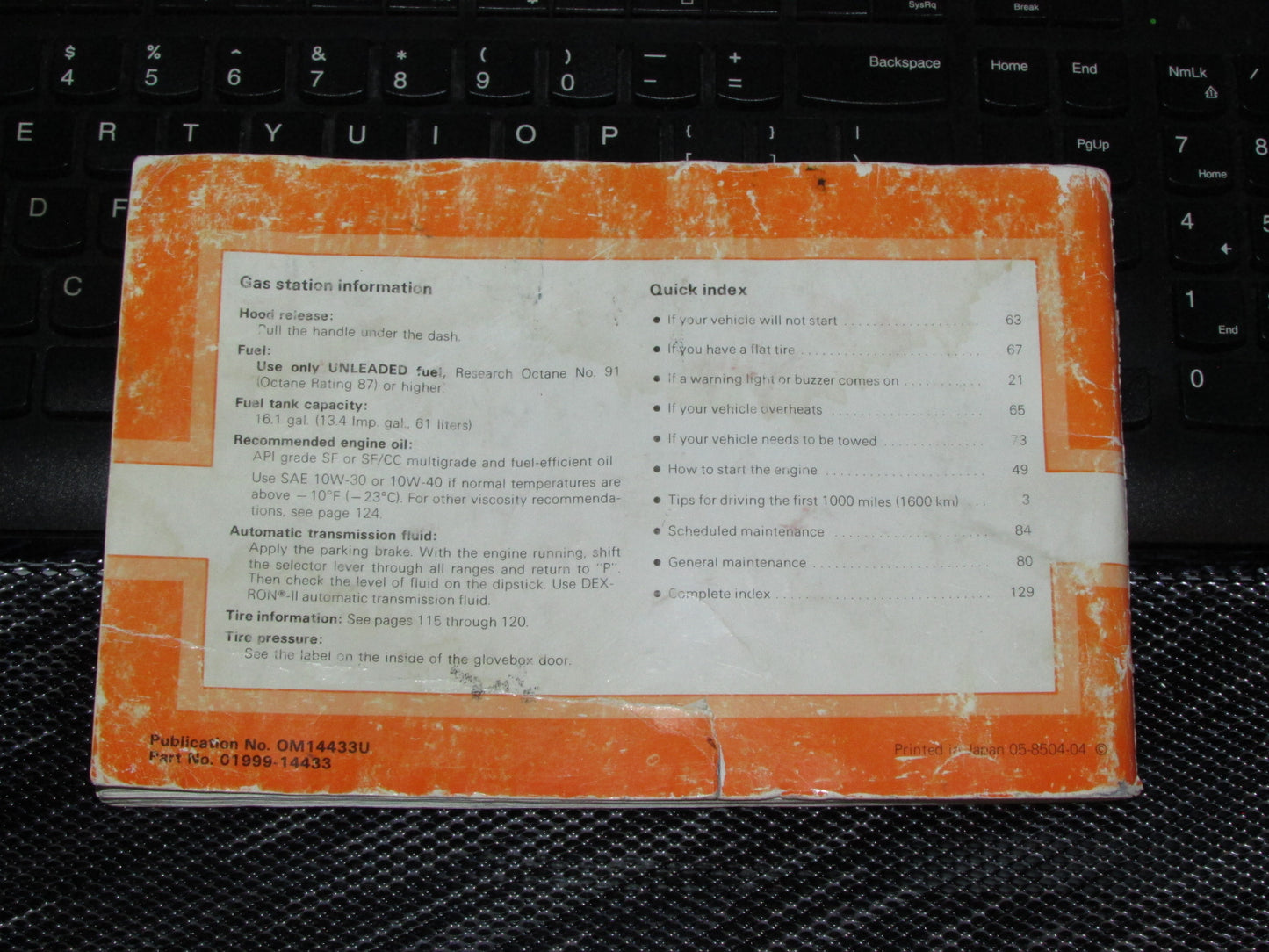 Toyota Celica (1985) Owners Manual