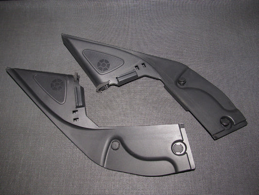 03 04 Infiniti G35 OEM Sedan Door Panel Tweeter Cover Set