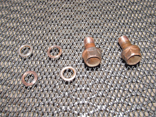 91 92 93 94 95 Toyota MR2 OEM Rear Brake Hose Banjo Bolt Set
