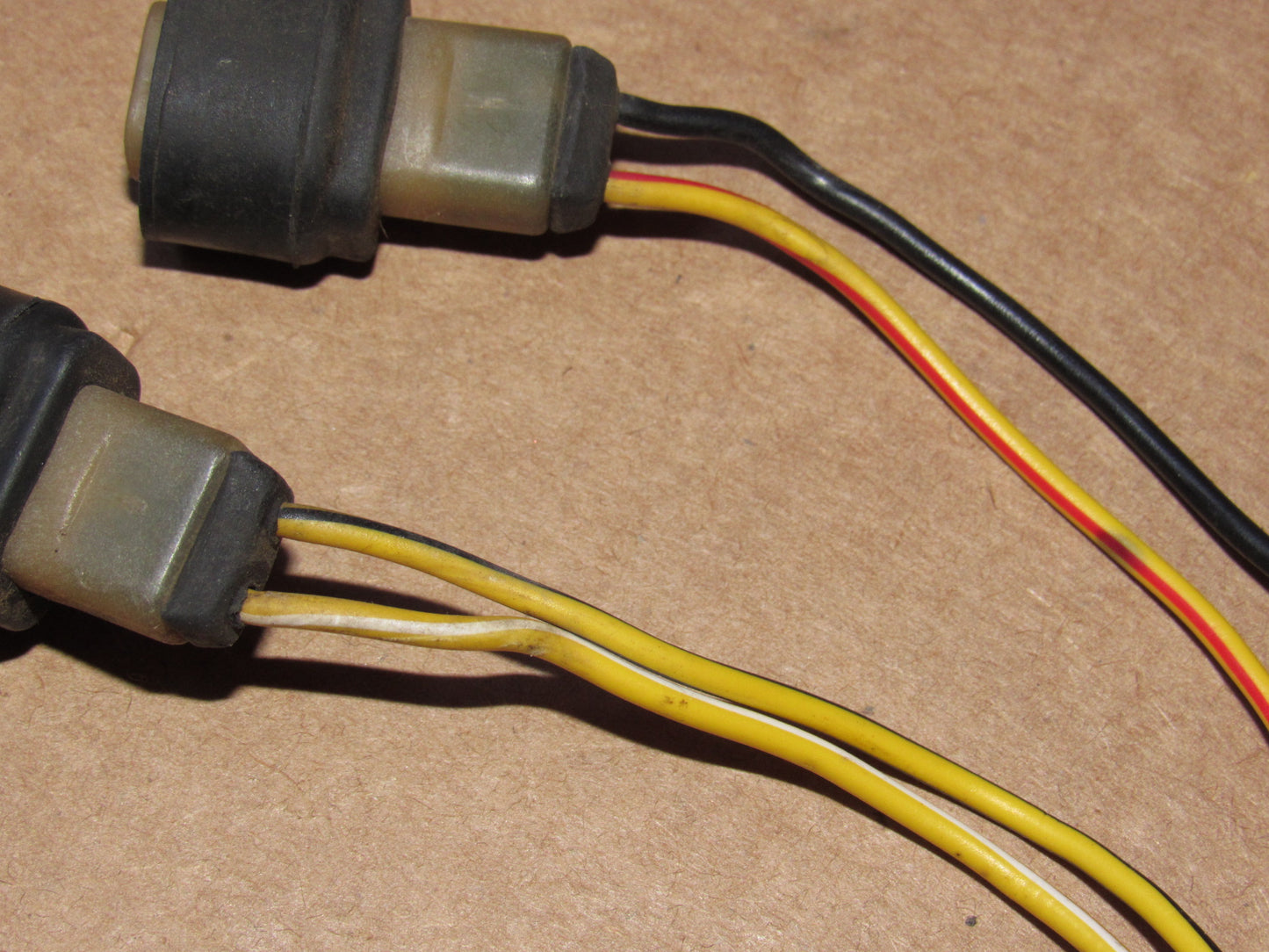 81 82 83 Datsun 280zx OEM Power Mirror Female Pigtail Harness Plugs - Left