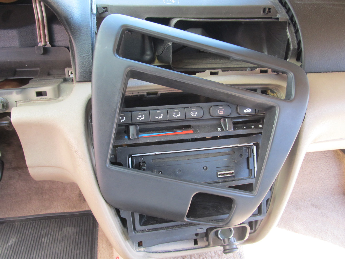 97 98 99 00 01 Honda Prelude OEM Dash Stereo Climate Control Panel Cover Trim