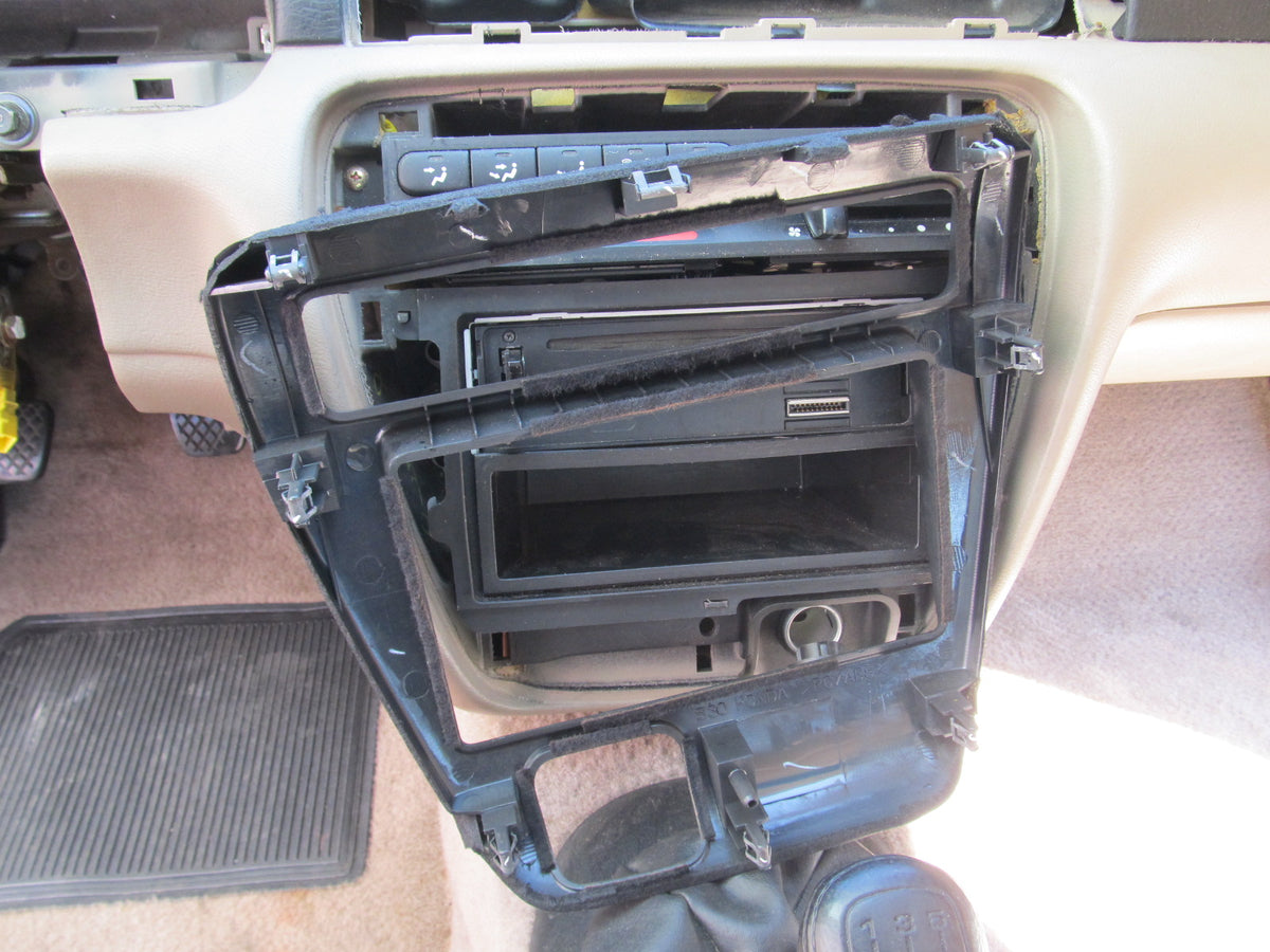 97 98 99 00 01 Honda Prelude OEM Dash Stereo Climate Control Panel Cover Trim