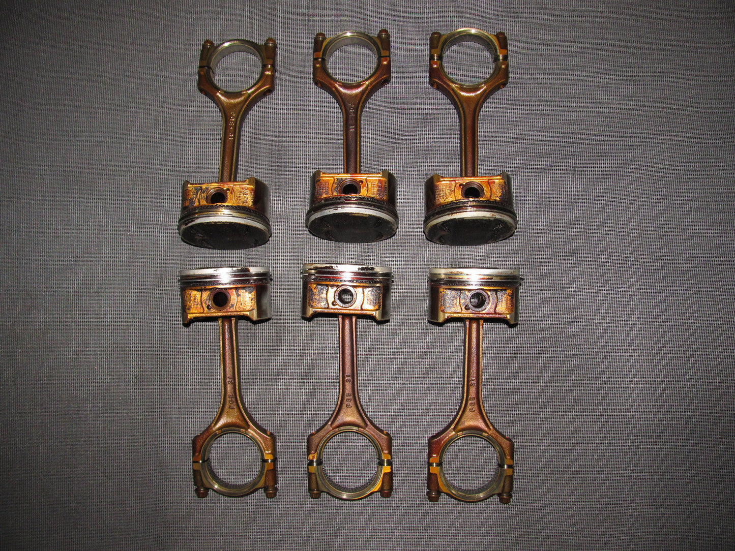 01 02 03 Acura CL Type-S J32A2 Engine Piston Assembly Set