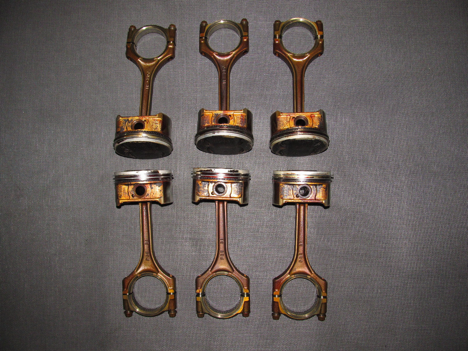 01 02 03 Acura CL Type-S J32A2 Engine Piston Assembly Set