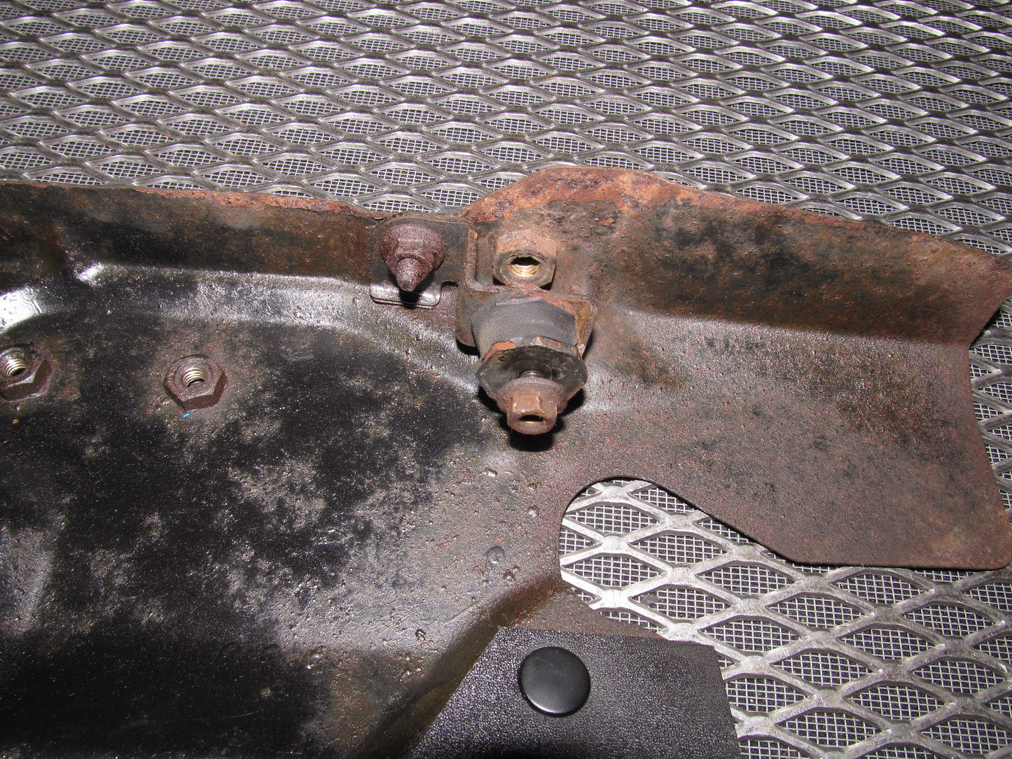 84 85 Mazda RX7 OEM A/C Condenser & Radiator Side Bracket Set