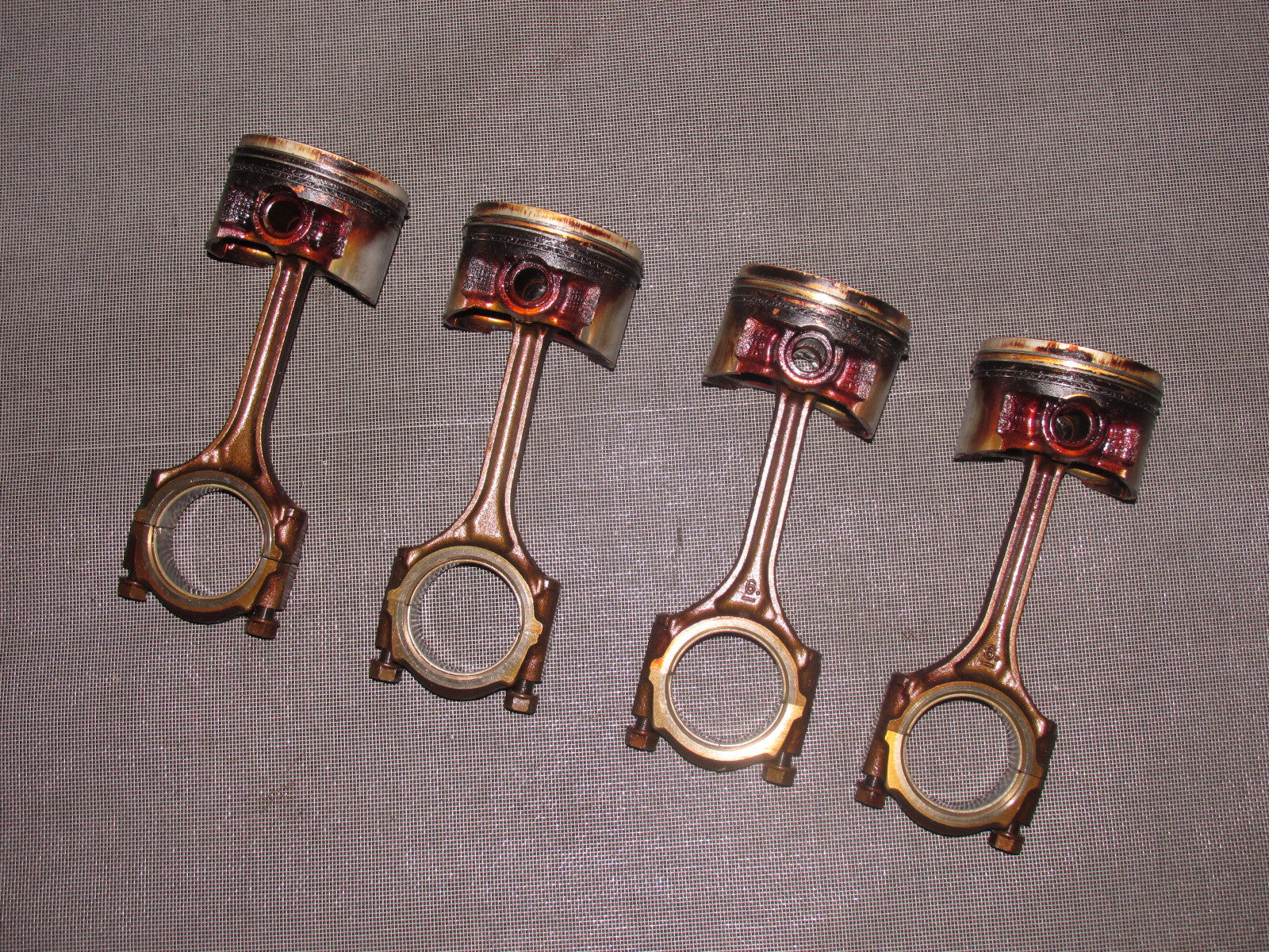 96 97 98 99 00 Honda Civic OEM Piston & Piston Rod Set - D16Y8 Vtec