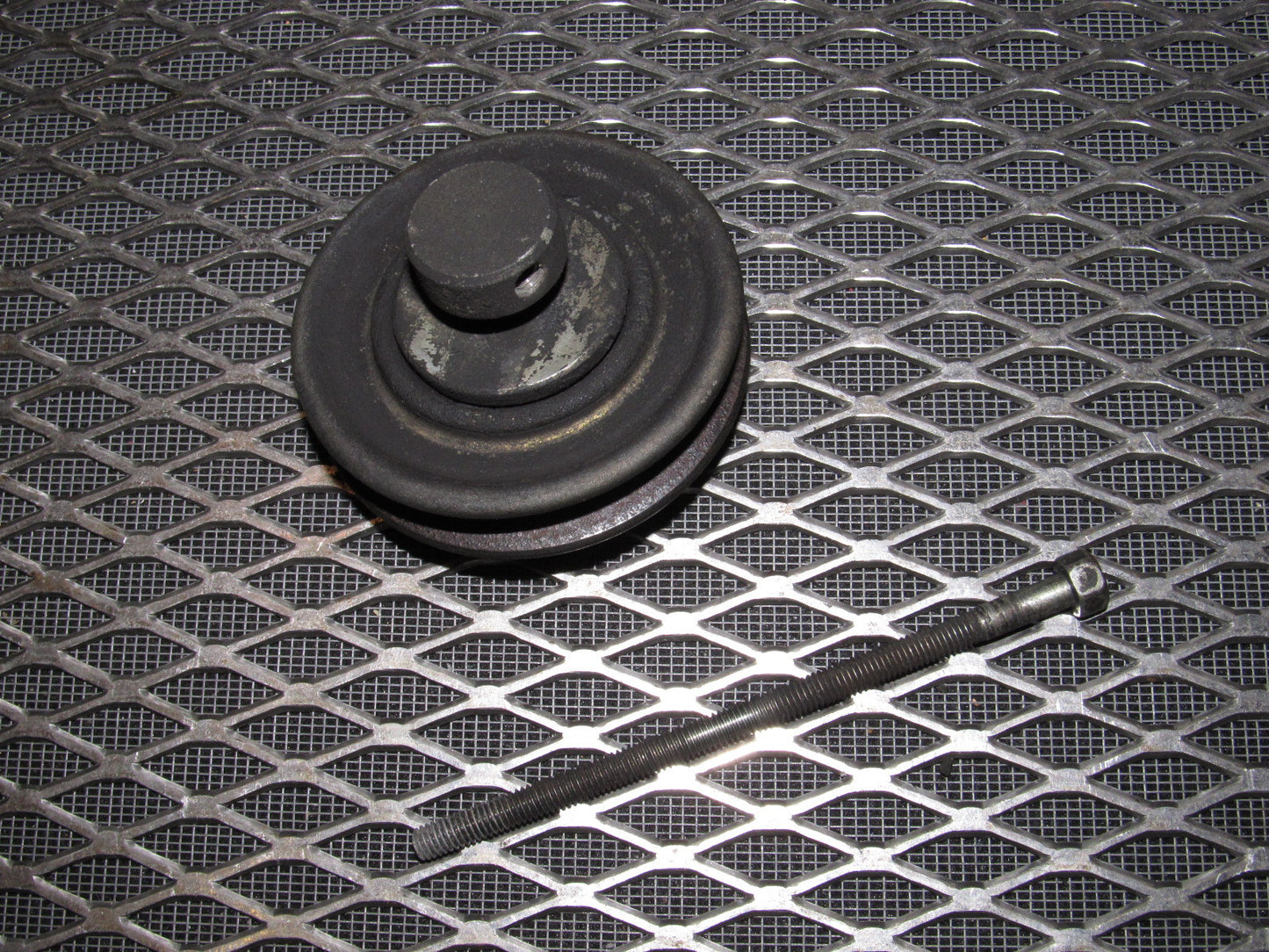 84 85 Mazda RX7 OEM 12A Power Steering Tensioner Idler Pulley