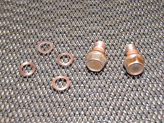 91 92 93 94 95 Toyota MR2 OEM Front Brake Hose Banjo Bolt Set