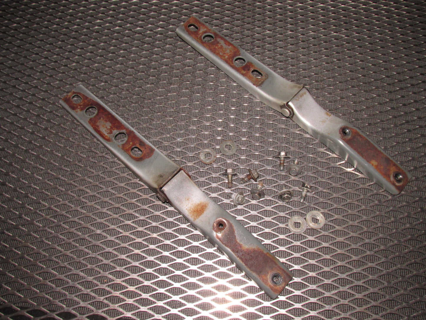 84 85 Mazda RX7 OEM Hood Hinges Set