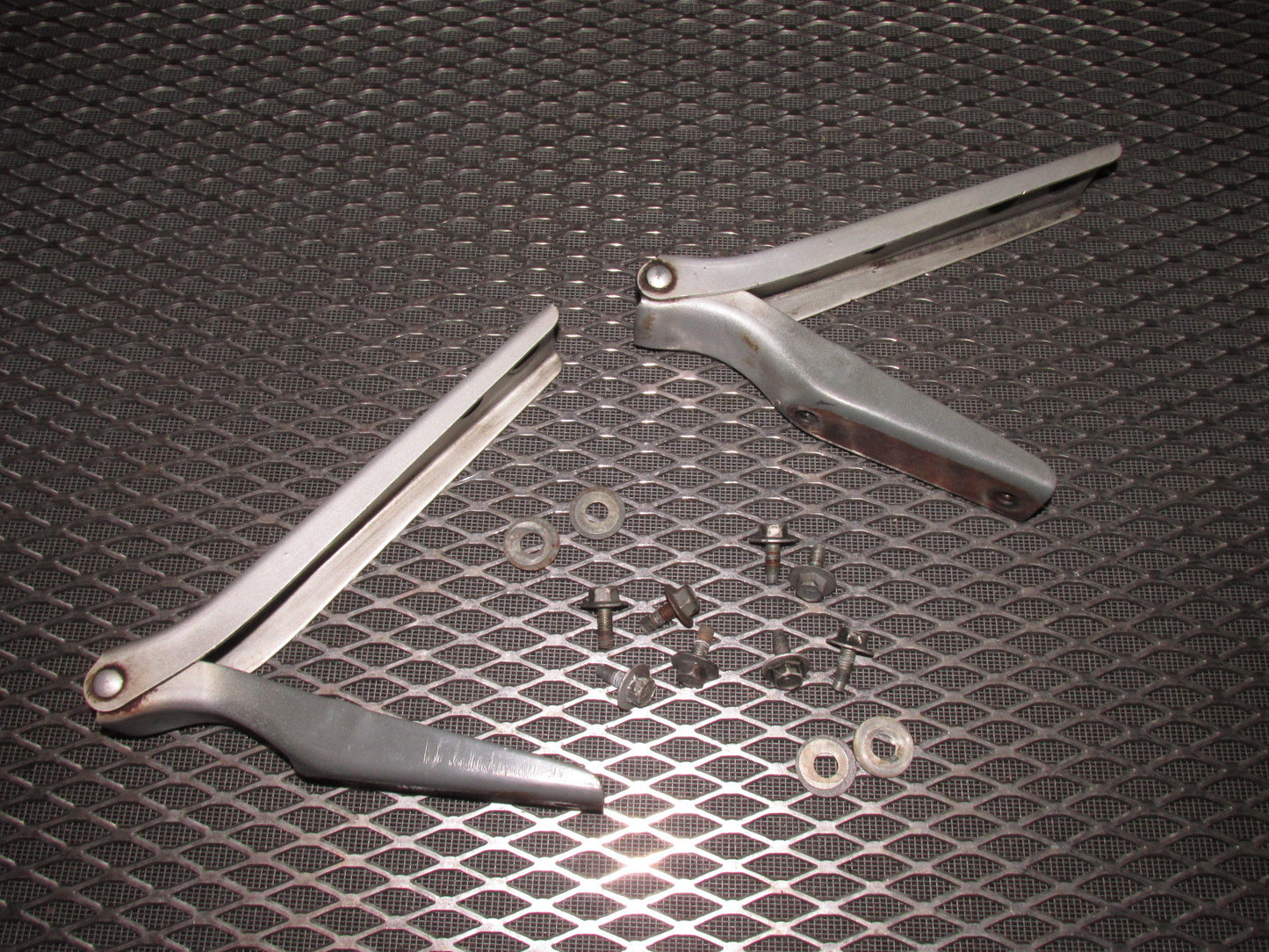 84 85 Mazda RX7 OEM Hood Hinges Set